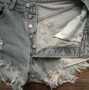 Levi's Distressed Jean Shorts